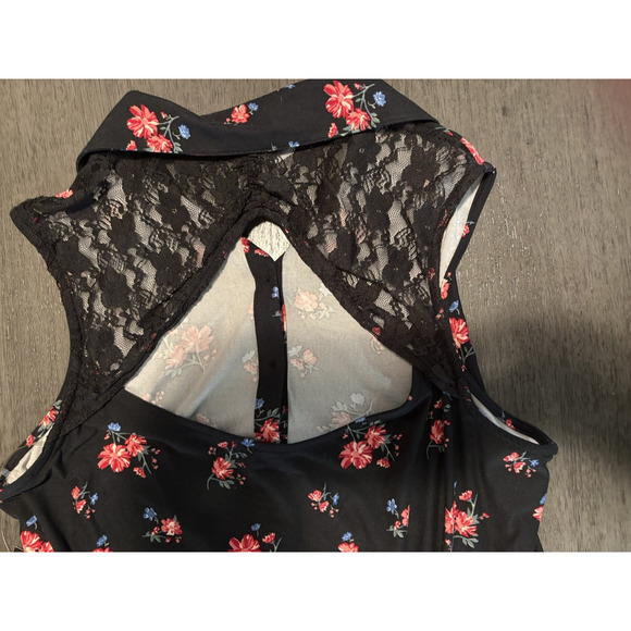 NWT No Boundaries Women's Button Front Floral Print Dress Size XL - Picture 3 of 8